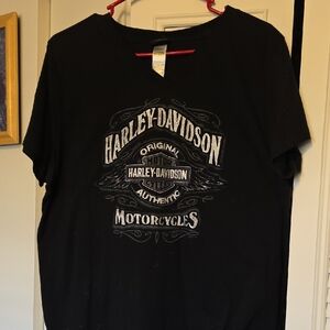Harley-Davidson Black and White Logo Tee